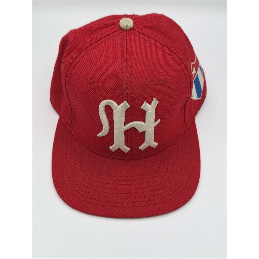 Havana Cubans Baseball Snapback Hat Red Wool Blend Old English H Cuban Cap